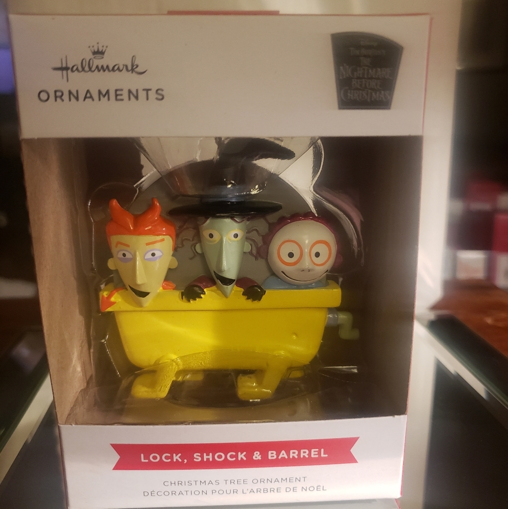 Hallmark The Nightmare Before Christmas Lock Shock Barrel Ornament